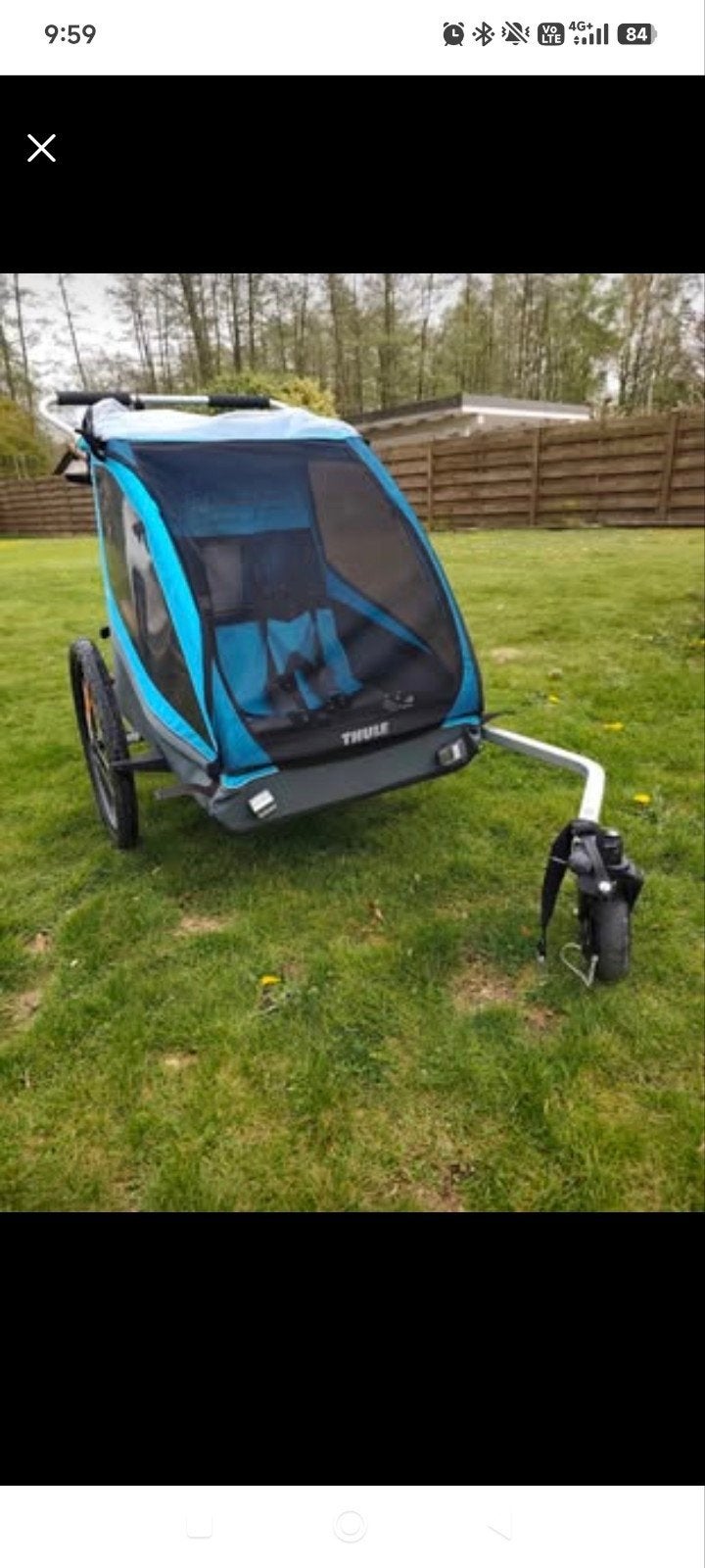 Thule coaster xt, Vélos & Vélomoteurs, Accessoires vélo | Remorques, Comme neuf, Remorque pour enfant, Pliable, Enlèvement