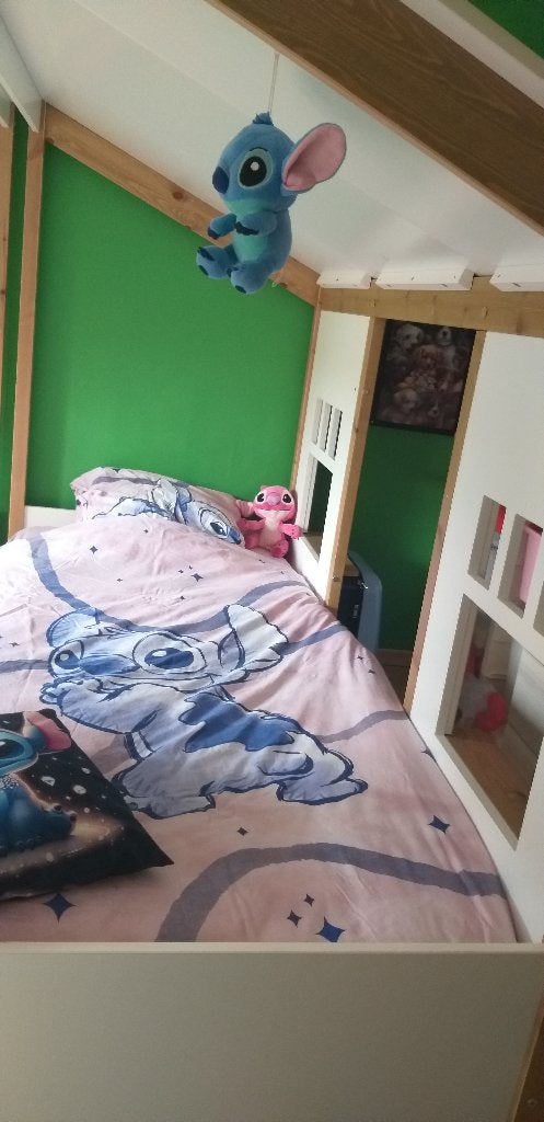 bed, Huis en Inrichting, Ophalen, Eenpersoons, Zo goed als nieuw, Hout
