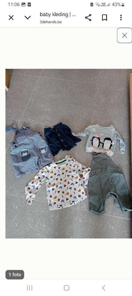 Kinderkledij, Ophalen, Gebruikt