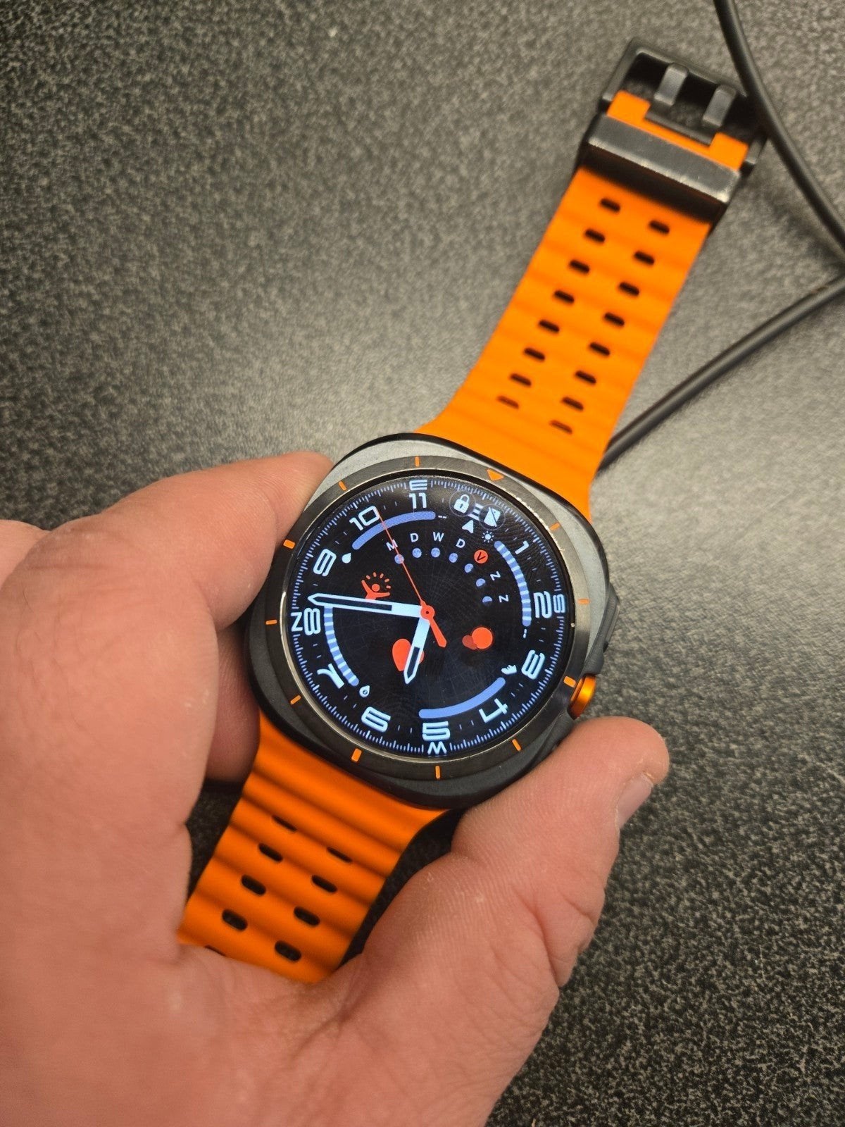 Samsung galaxy watch ultra, Handtassen en Accessoires, Smartwatches, Hoogte, Ophalen of Verzenden, Zo goed als nieuw, Waterdicht