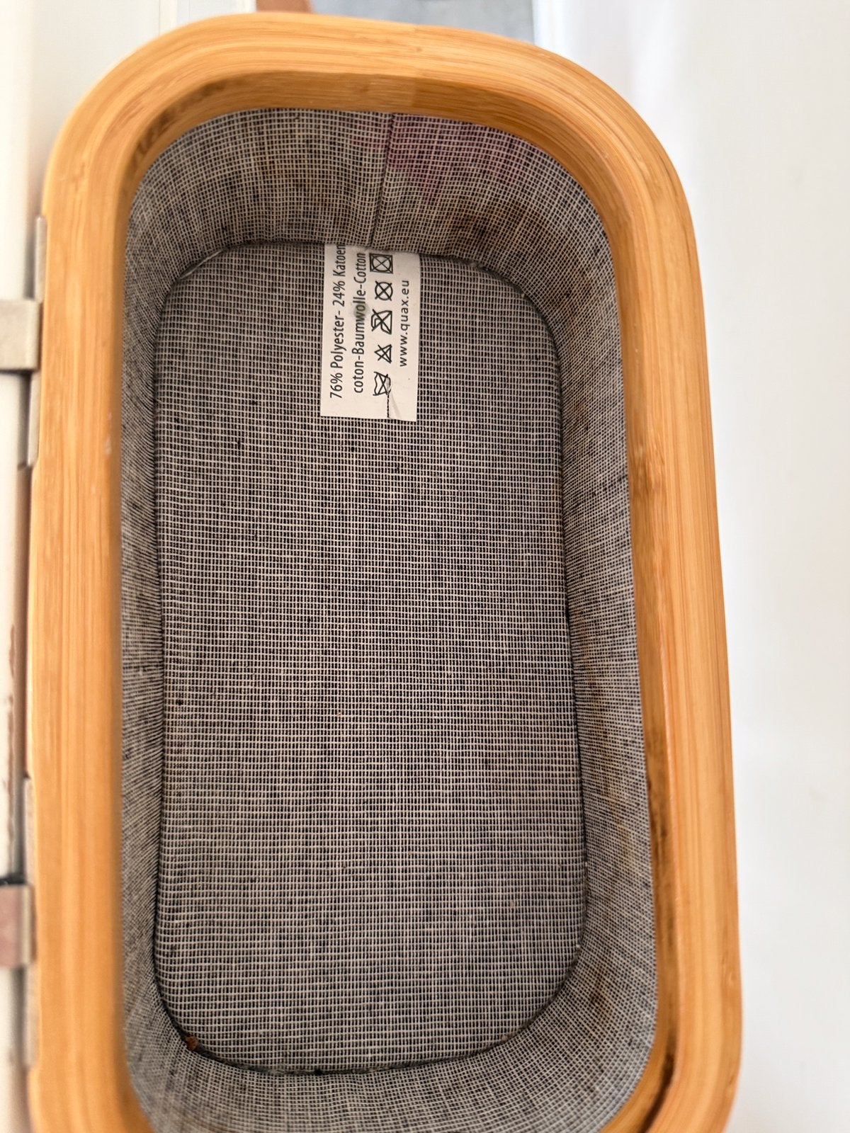 Quax luiertafel hip met lade clay/natural met mand, Ophalen, Gebruikt