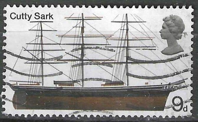 Grande-Bretagne 1969 - Yvert 552 - Cutty Sark (ST), Envoi, Affranchi