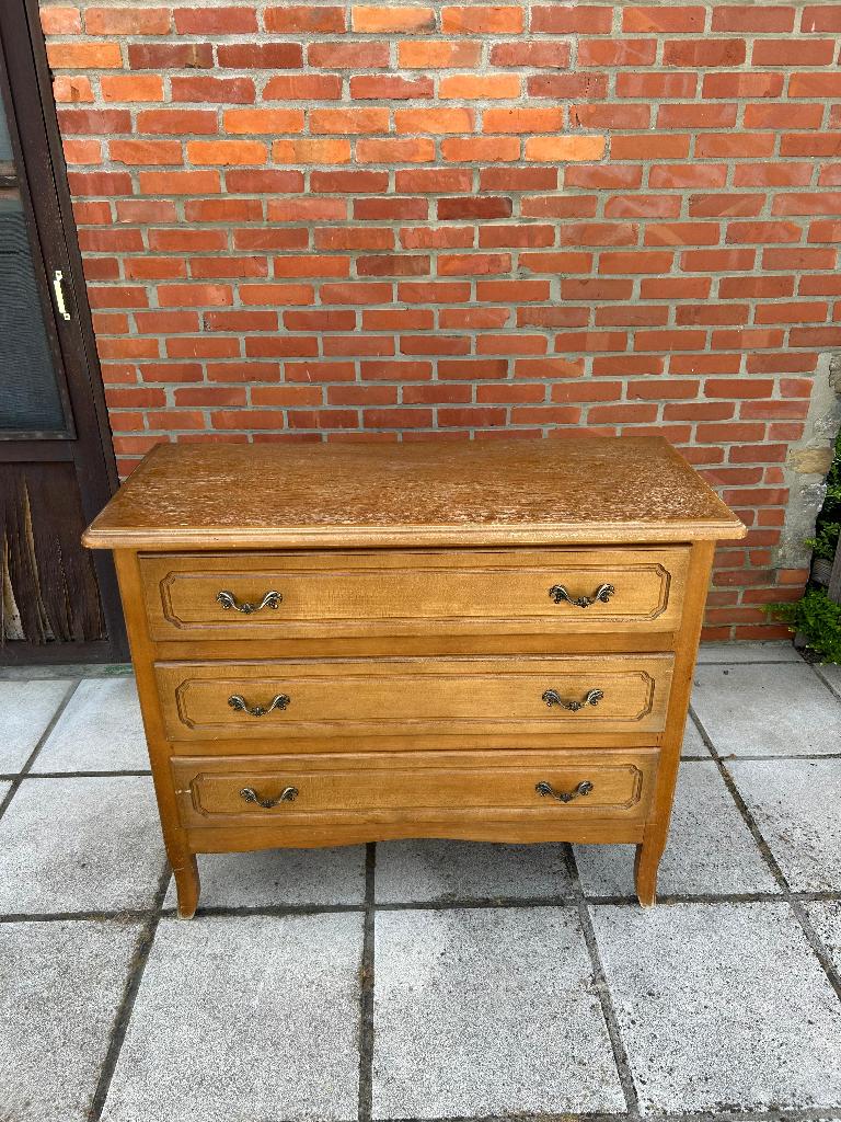 Vintage Commode, Huis en Inrichting, Kasten | Ladekasten, Ophalen, Gebruikt, Eikenhout, 50 tot 100 cm