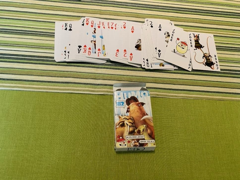TE KOOP speelkaarten Ice Age Humo, Envoi, Comme neuf, Carte(s) à jouer