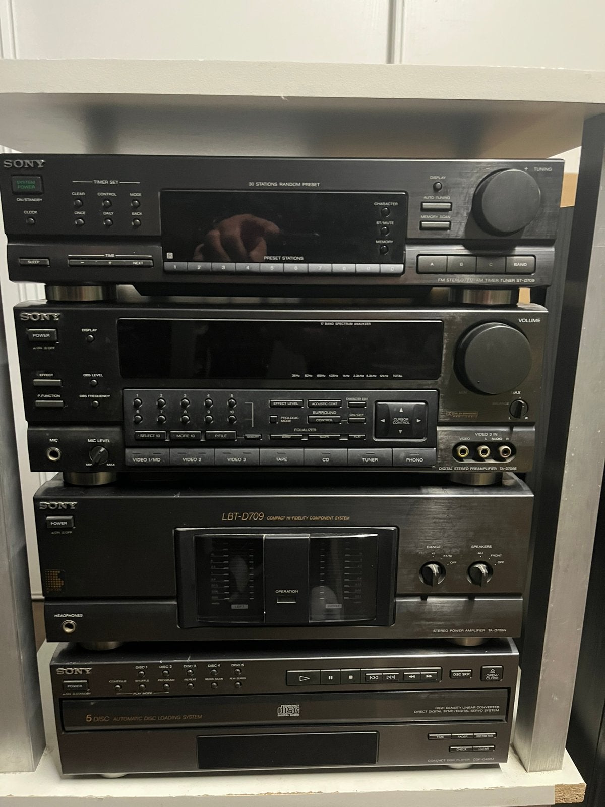 Hi-fi sony D709, Enlèvement, Utilisé, Lecteur CD, Sony