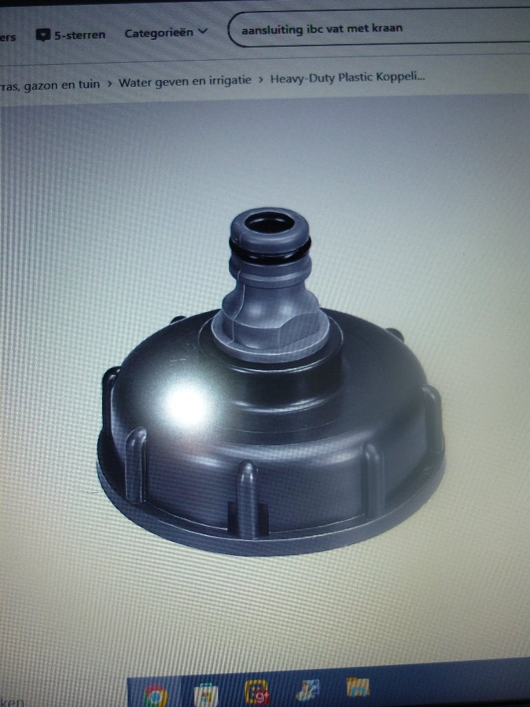 aansluiting ibc vat, Jardin & Terrasse, Barils de pluie, Neuf, Synthétique, 150 litres ou plus, Avec robinet, Enlèvement