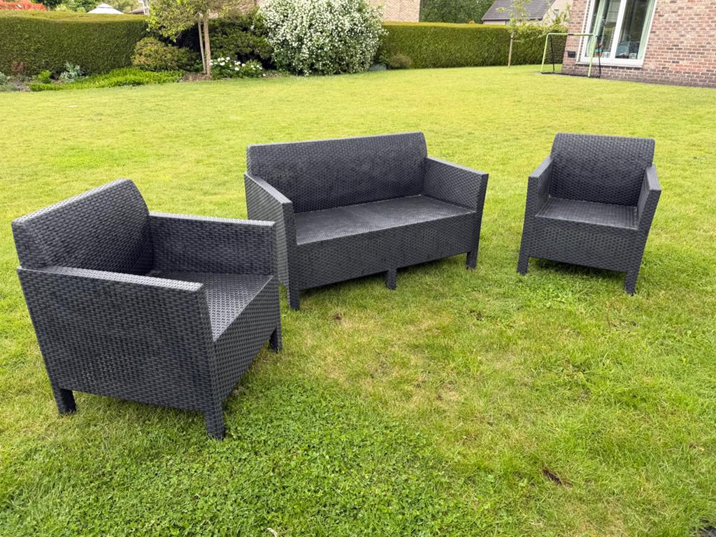 Tuinsalon, Chaise, Osier, Comme neuf, Sets de jardin