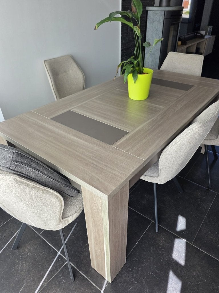 SALLE A MANGER : TABLE + BUFFET (sans chaise), Maison & Meubles, Salles à manger complètes, Enlèvement, Comme neuf