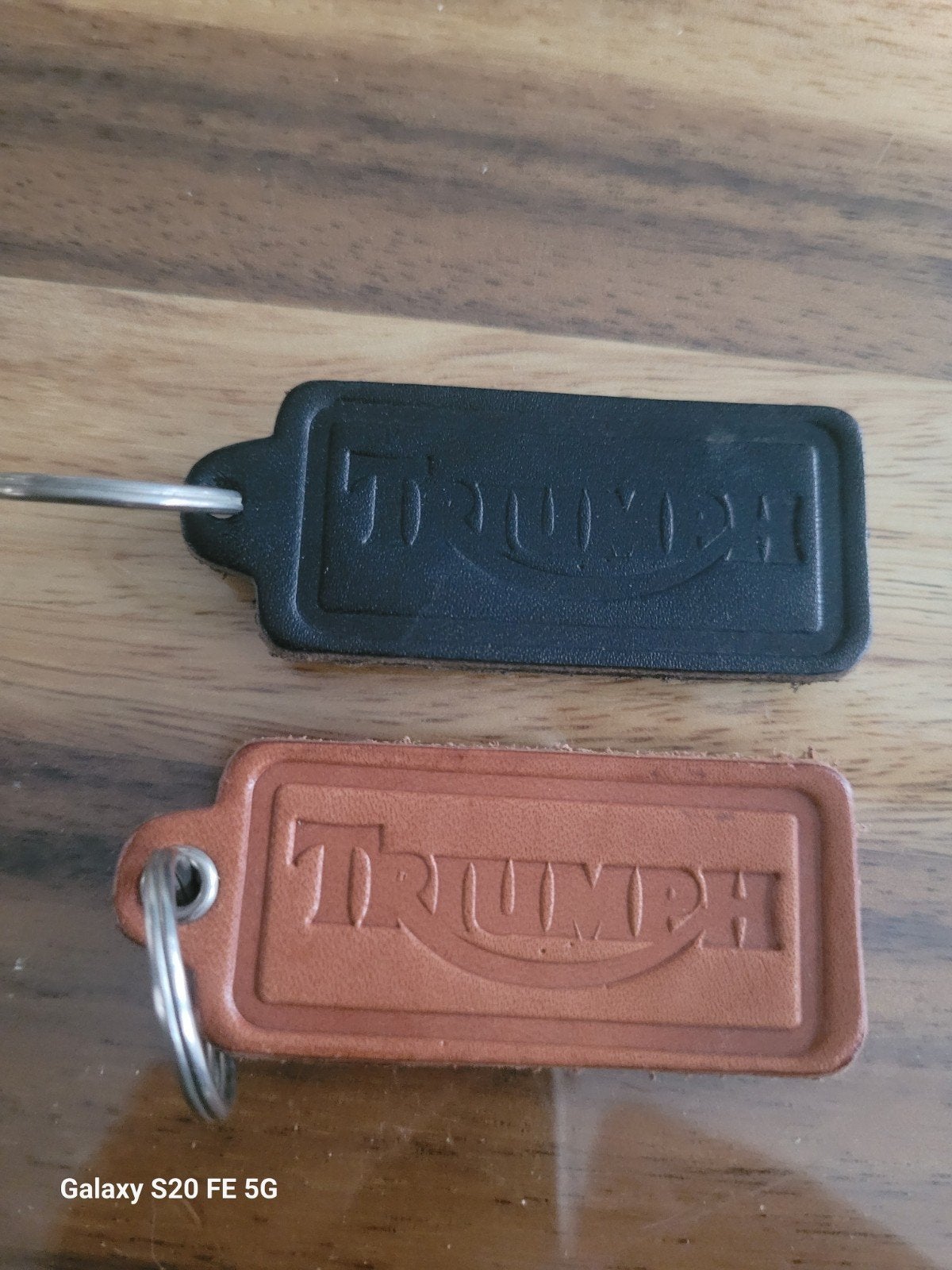 lederen sleutelhanger triumph, Ophalen of Verzenden