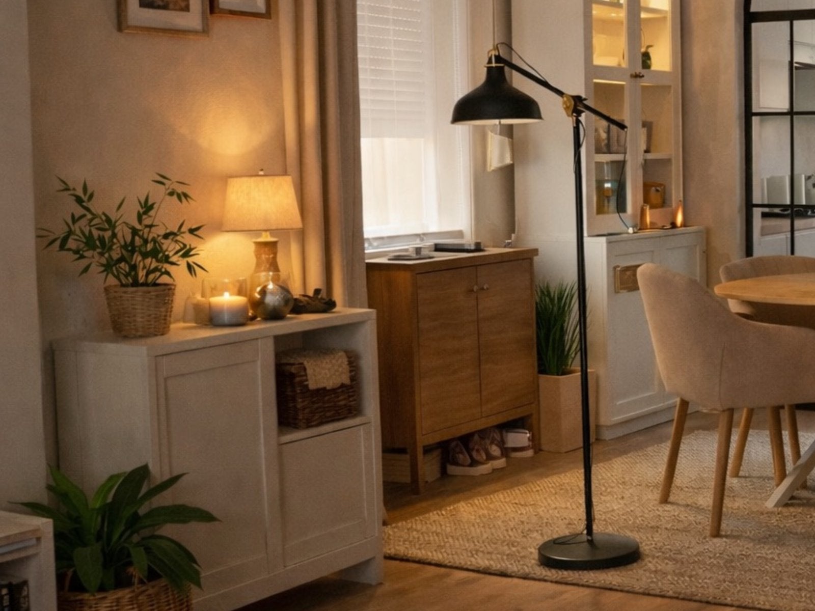 Ranarp staande lamp, zwart, Ophalen