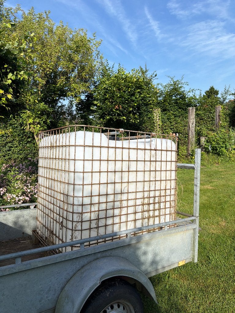 Cubitainer 1000 liter met kraan, Tuin en Terras, Regentonnen, Ophalen, Kunststof, Gebruikt, Met kraantje