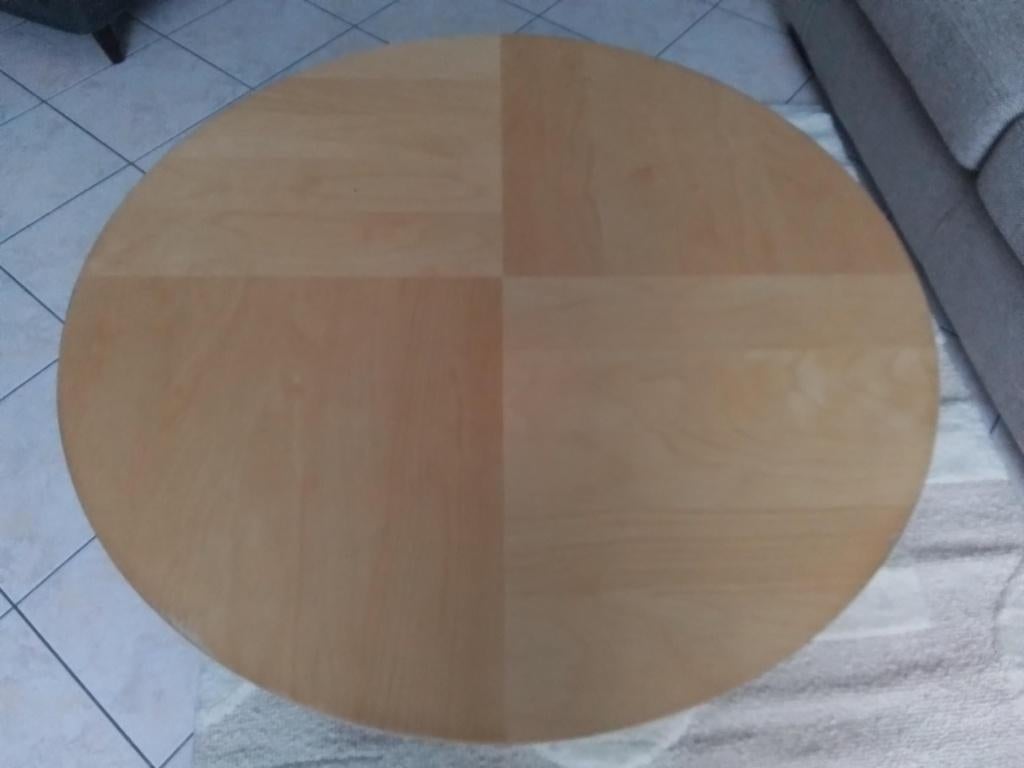 Table basse ronde deux plateaux érable clair, Maison & Meubles, Tables | Tables de salon, Moins de 50 cm, Rond, 50 à 100 cm, Enlèvement