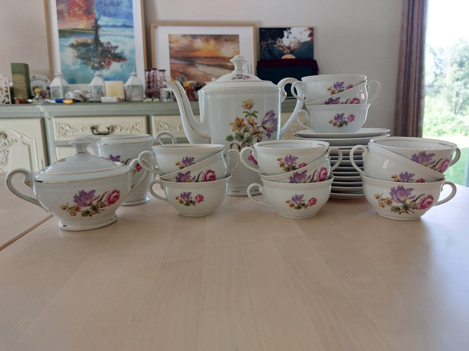 Koffieservies, Ophalen