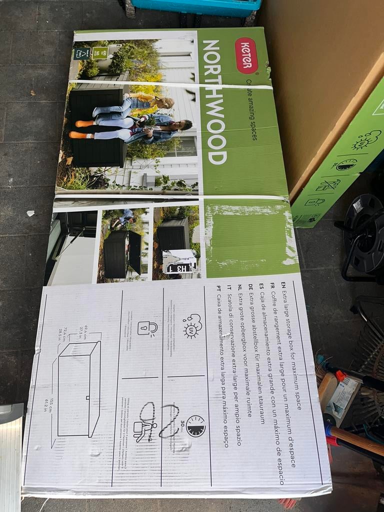 Keter tuinbox/ kussenbox 630L NIEUW, Tuin en Terras, Ophalen, Zo goed als nieuw