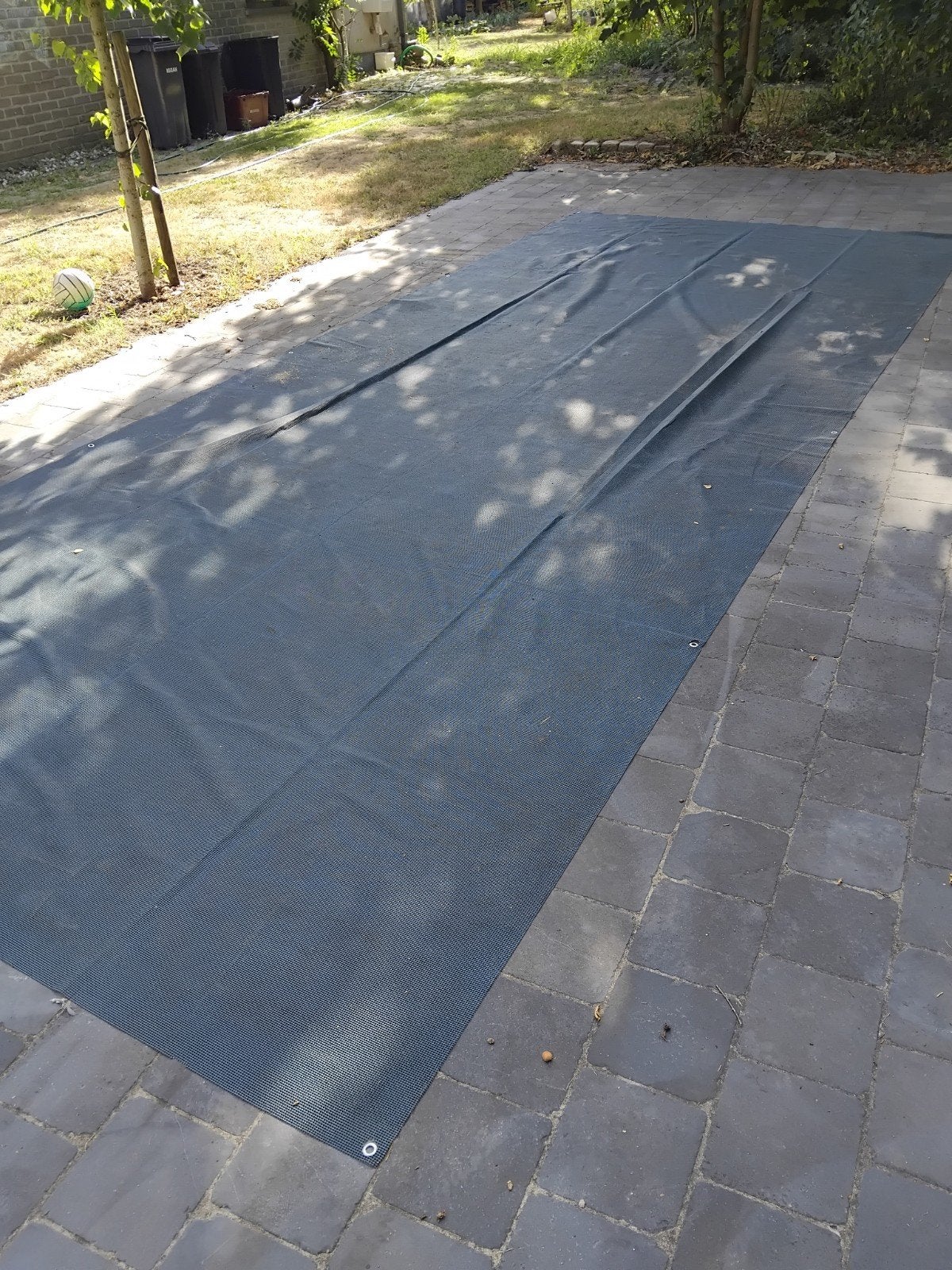 groot gronddoek/tenttapijt, Caravans en Kamperen, Ophalen, Gebruikt
