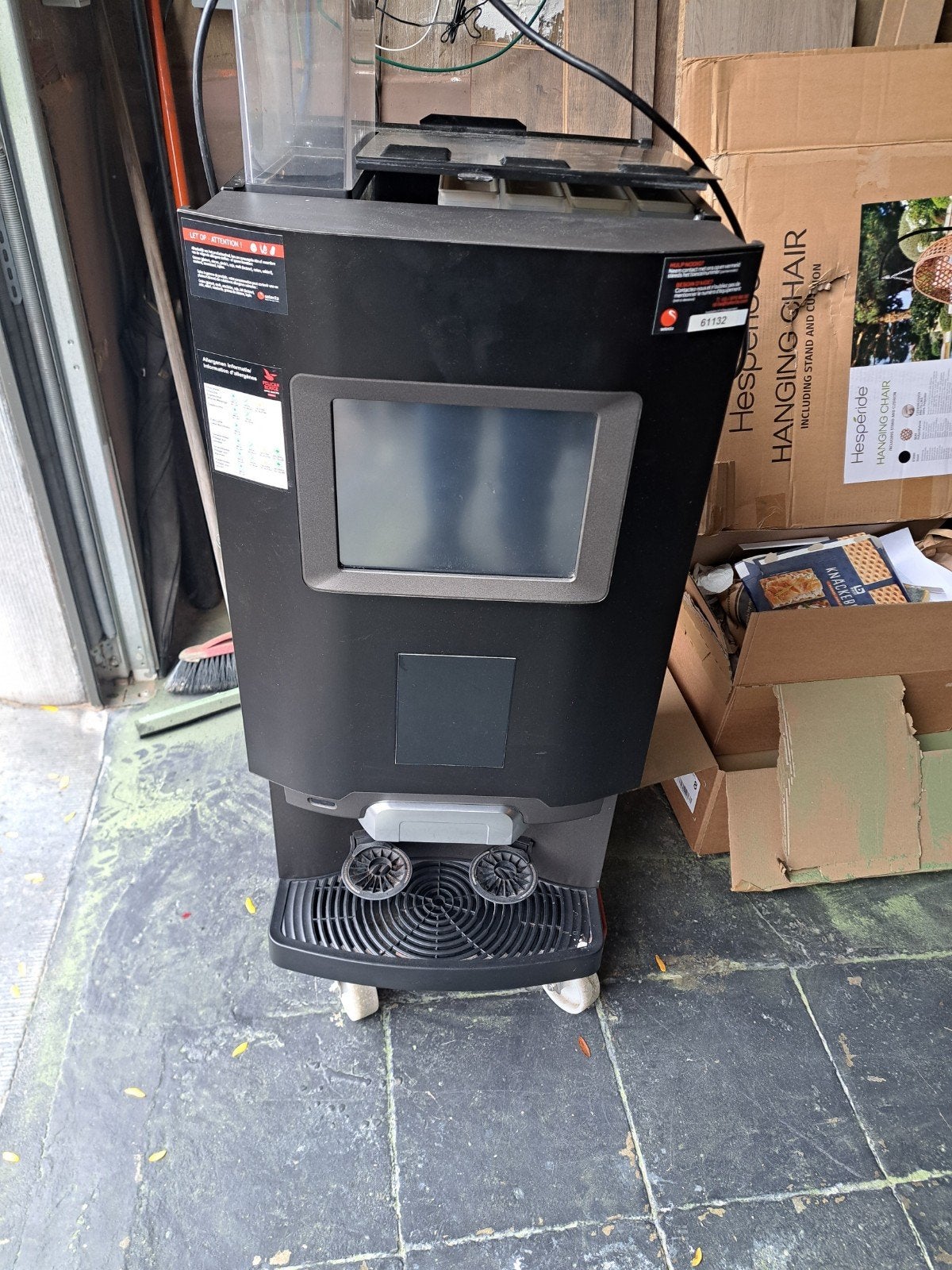 koffiemachine, Ophalen, Koffiemachine