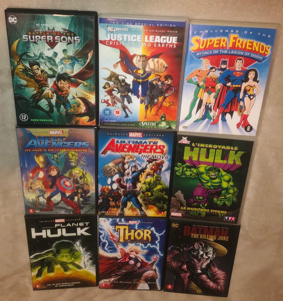Marvel anime, Cd's en Dvd's, Europees, Gebruikt, Tekenfilm, Alle leeftijden