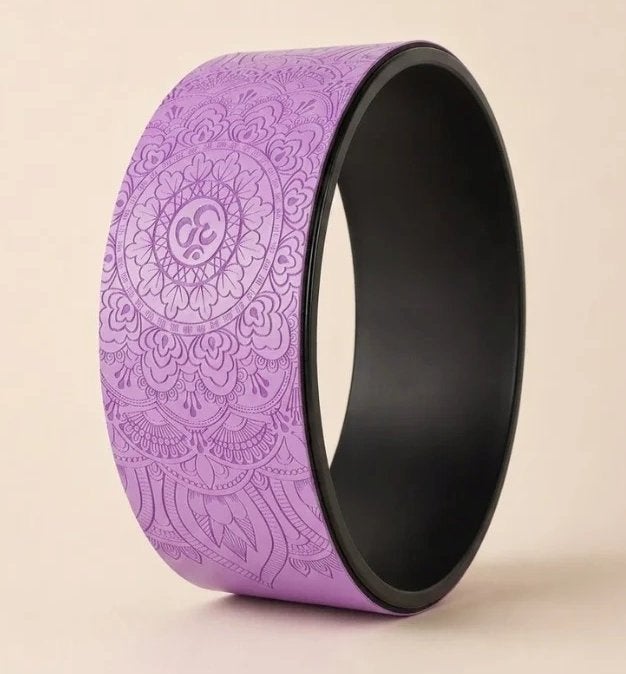 roue de yoga mandala violet, Enlèvement, Comme neuf, Accessoire de yoga