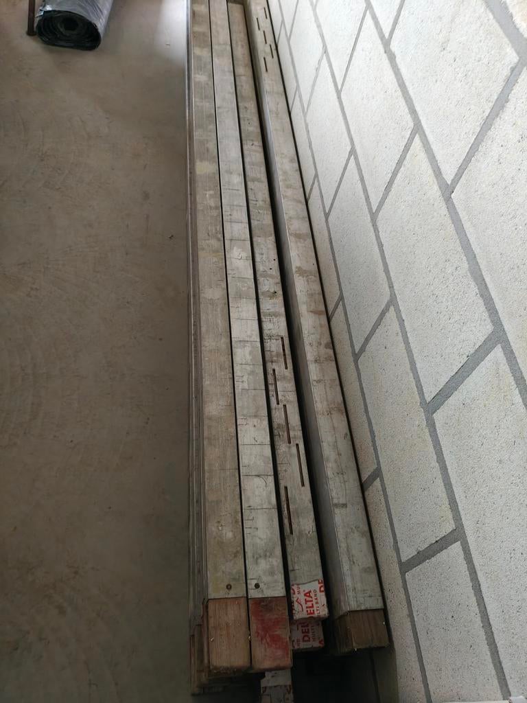 Metser profiel aluminium met hout, Doe-het-zelf en Bouw, Ophalen, Aluminium