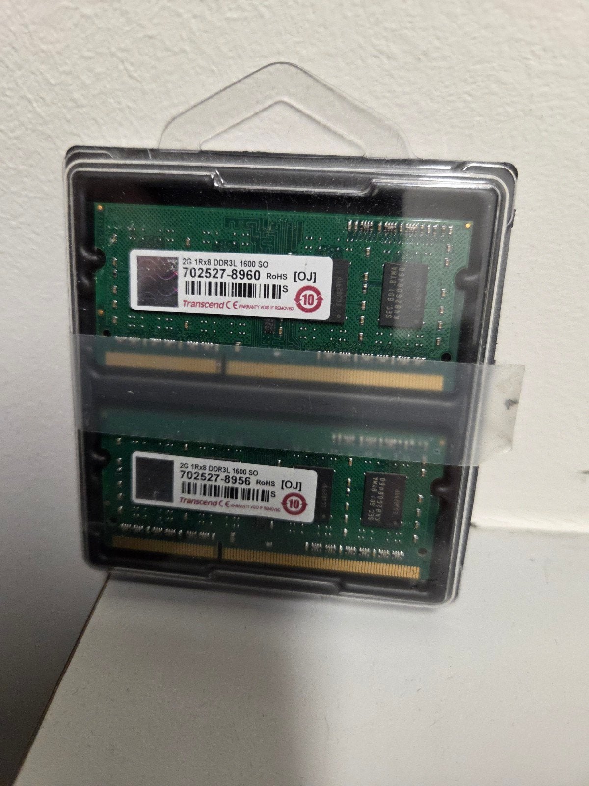 2X2GB ddr3l 1600, DDR3, Ophalen of Verzenden, Zo goed als nieuw, Laptop