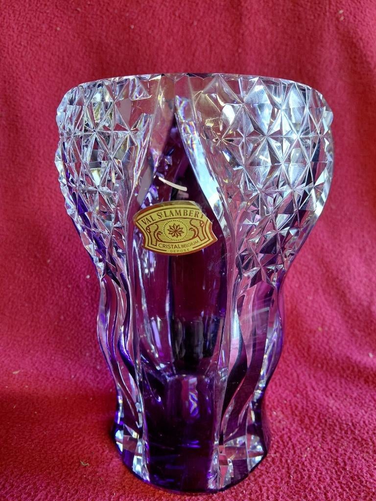 Vaas van Val Saint Lambert, Antiek en Kunst, Antiek | Glaswerk en Kristal, Ophalen