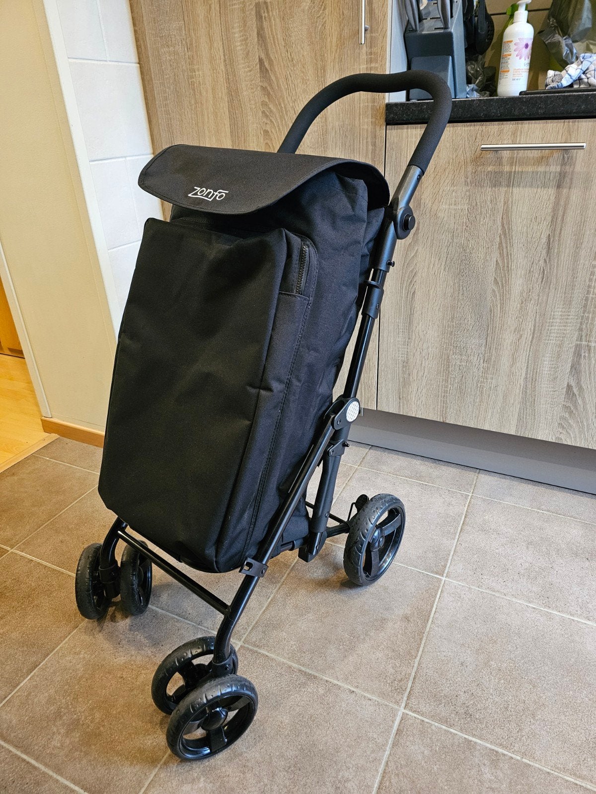 boodschappentrolley zonfo 53 liter en koelvak 10 liter zwart, Diversen, Ophalen, Opvouwbaar