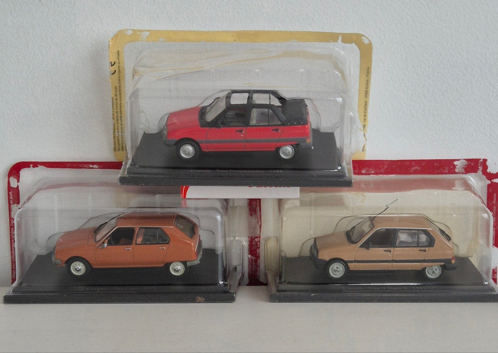 lot 3 Citroën visa 1/43 1979/81/84, Hobby & Loisirs créatifs, Enlèvement ou Envoi