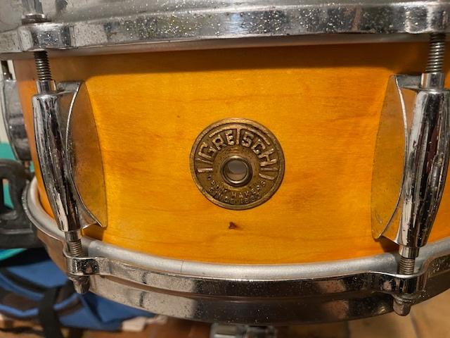 Gretsch snare vintage "1950"14"x5"5 + Kick 20"x13" vintage, Musique & Instruments, Enlèvement, Utilisé, Autres marques