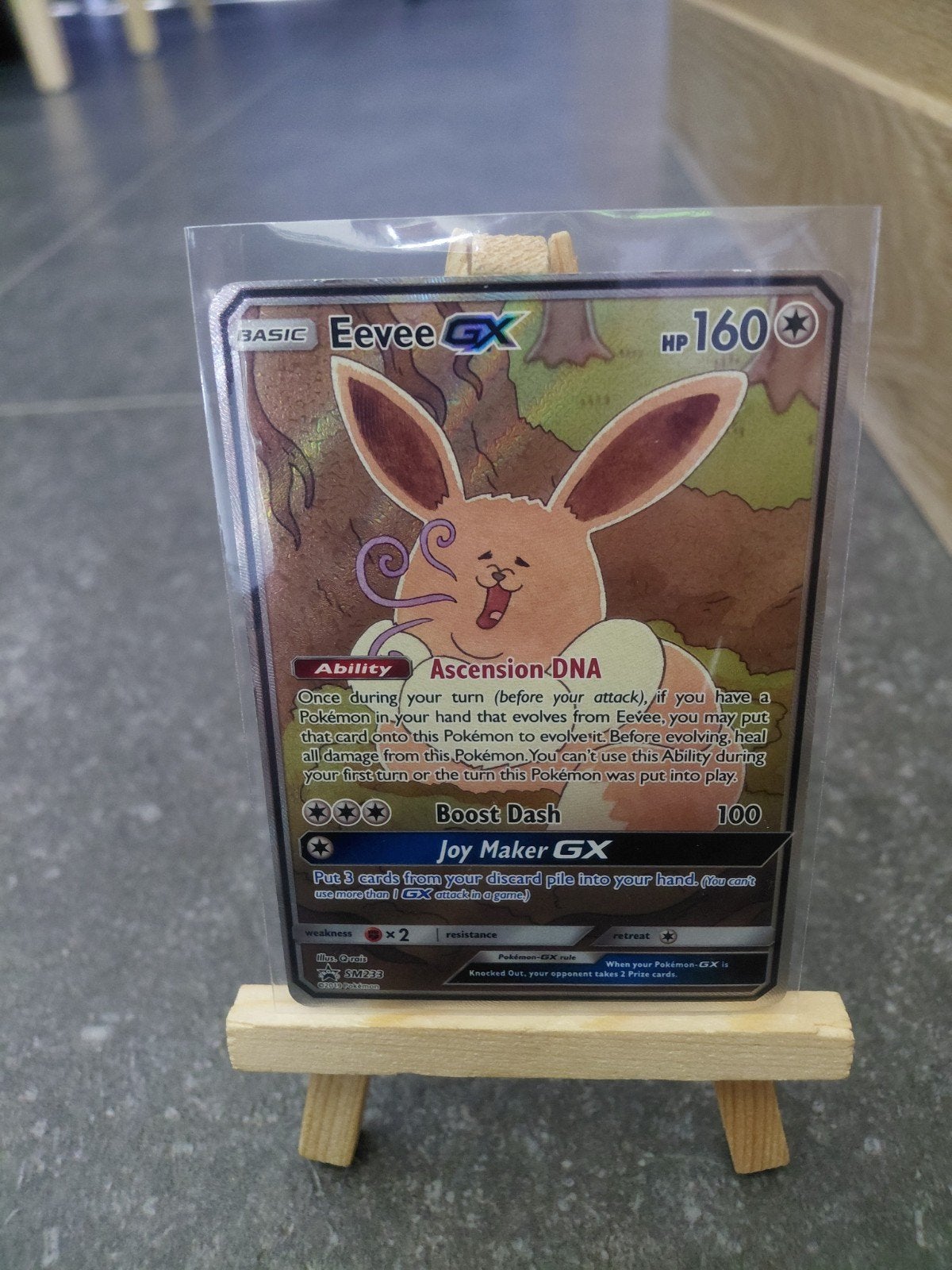 pokémon kaart Eevee, Hobby en Vrije tijd, Ophalen of Verzenden, Gebruikt, Losse kaart