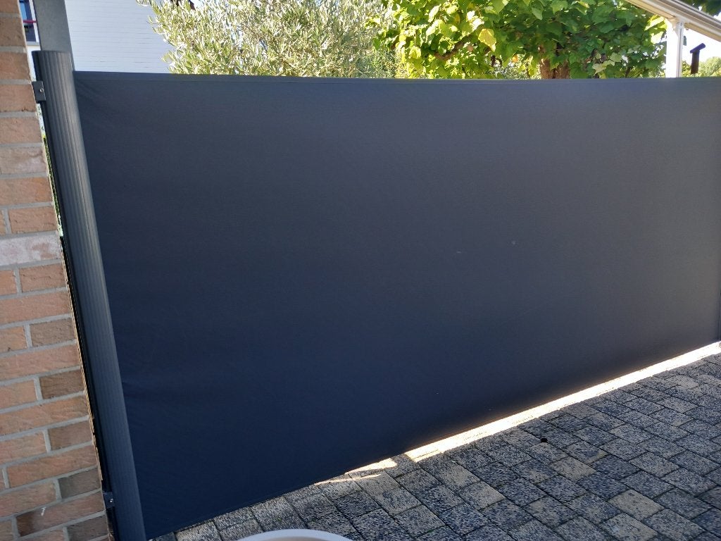 uittrekbaaar windscherm, Tuin en Terras, Ophalen, Gebruikt