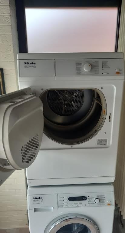 droogkast Miele met luchtafvoer  T8703, Elektronische apparatuur, Ophalen, Gebruikt, Voorlader, Luchtafvoer