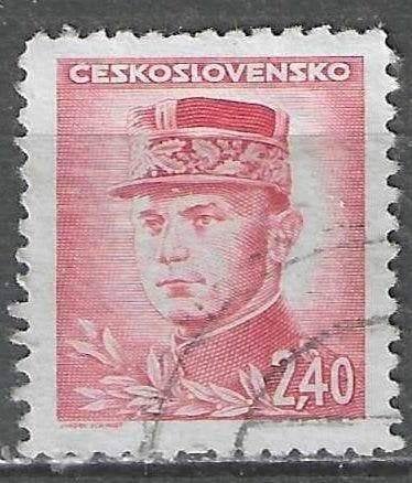 Tchécoslovaquie 1945/1947 - Yvert 410 - Milan Stefanik (ST), Envoi, Affranchi