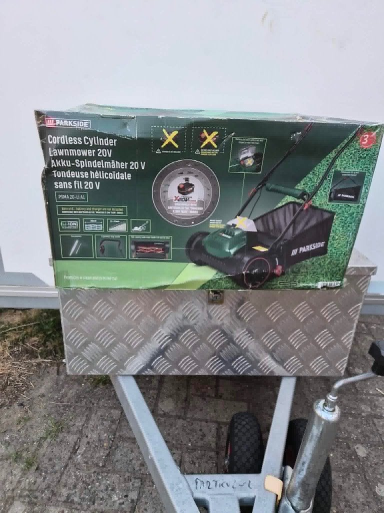 tuin, Tuin en Terras, Ophalen, Nieuw, Accu-grasmaaier, Opvangzak