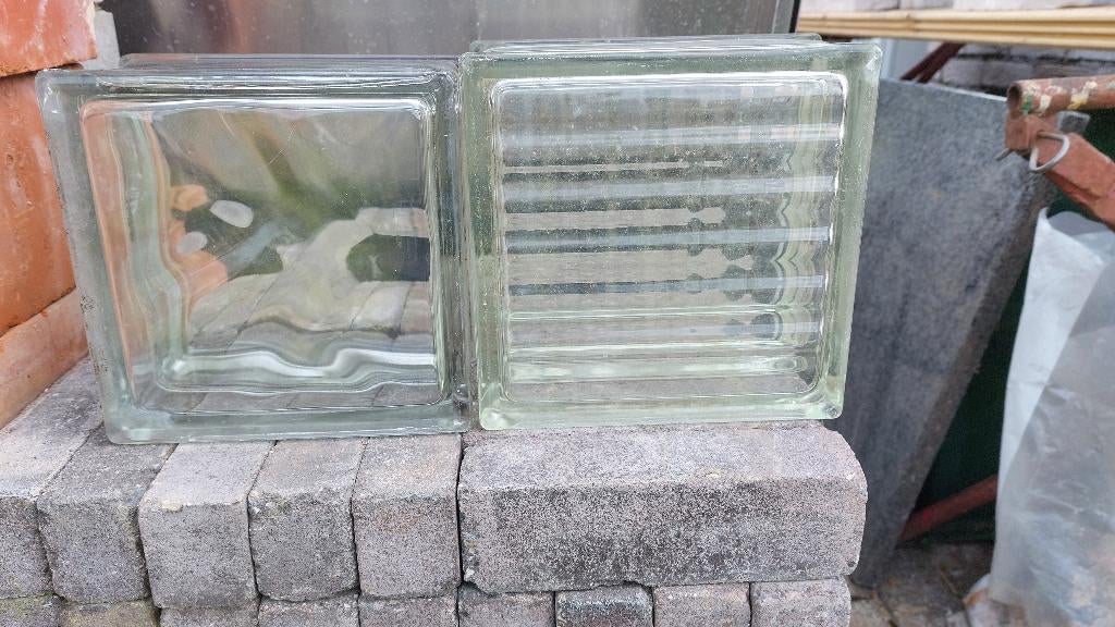 blokken in glas en verluchting, Ophalen, Gebruikt, Minder dan 80 cm, Minder dan 80 cm