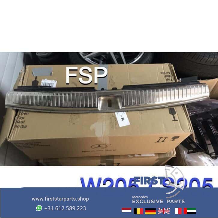 S205 C Klasse 2014-2019 bumper bescherming kap aluminium 205, Auto-onderdelen, Gebruikt, -, Ophalen of Verzenden, -