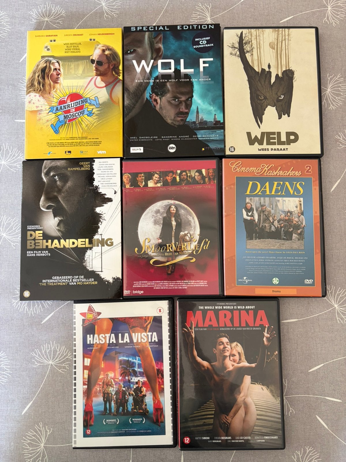 8 Belgische dvd’s, Ophalen of Verzenden, Zo goed als nieuw