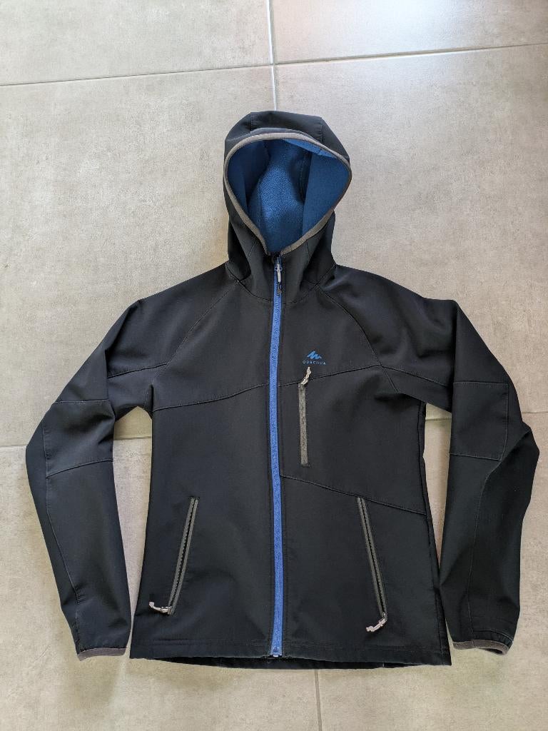 Softshell jas zwart - maat 10-11Y, Gebruikt, Decathlon, Ophalen of Verzenden, Jongen