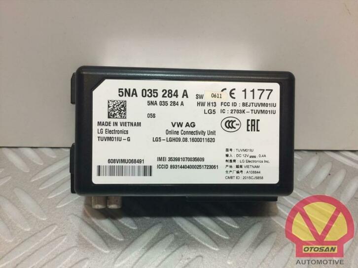 module de services en ligne vw golf 7 facelift 5na035284a, Volkswagen, Volkswagen AG, Vw@volkswagen.de, Utilisé