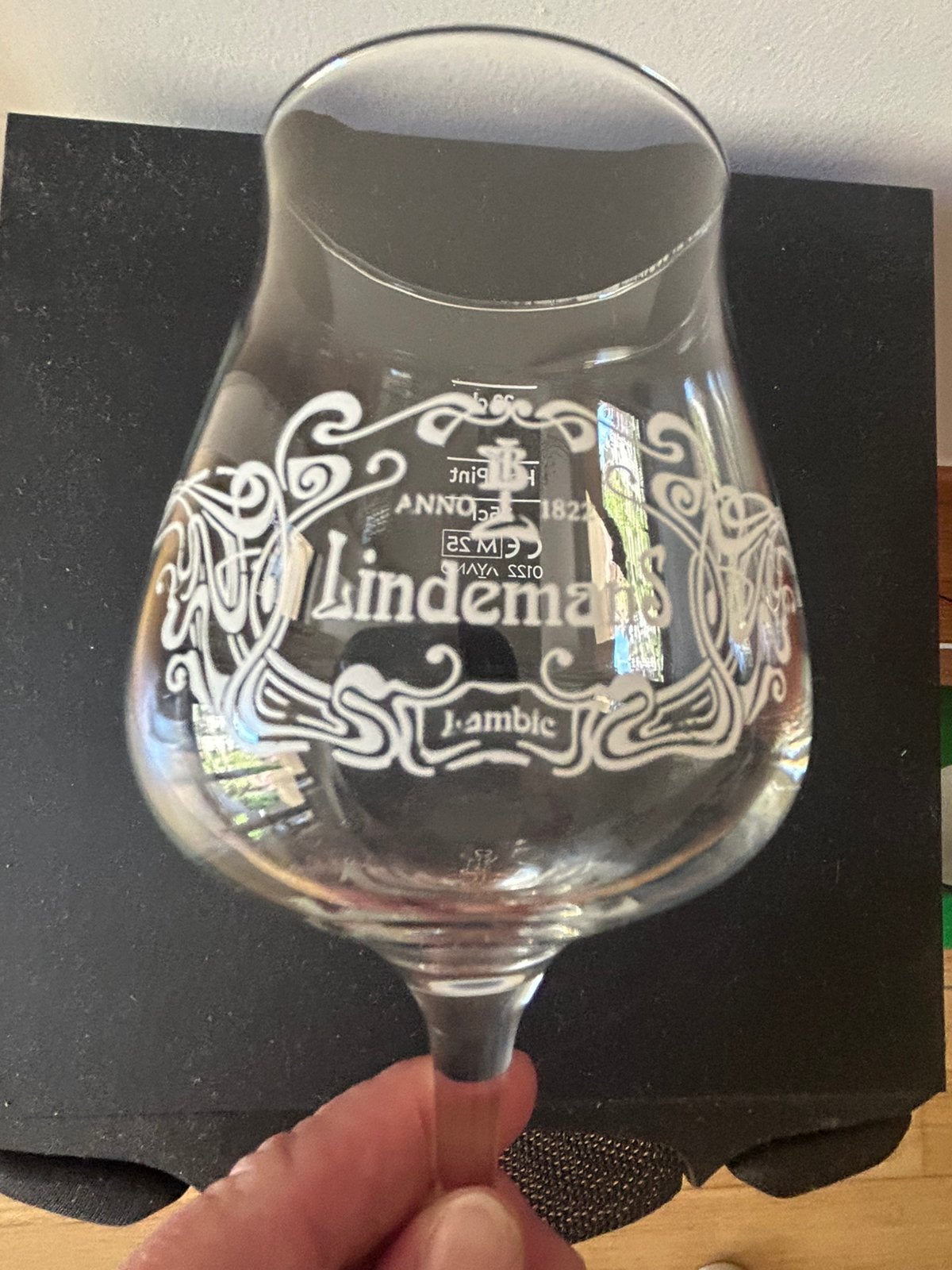 Verre à bière Lindemans Lambik, Enlèvement, Comme neuf, Verre à bière