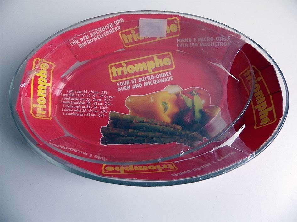 Set van 2 Ovale Ovenschalen., Ophalen, Nieuw, Glas