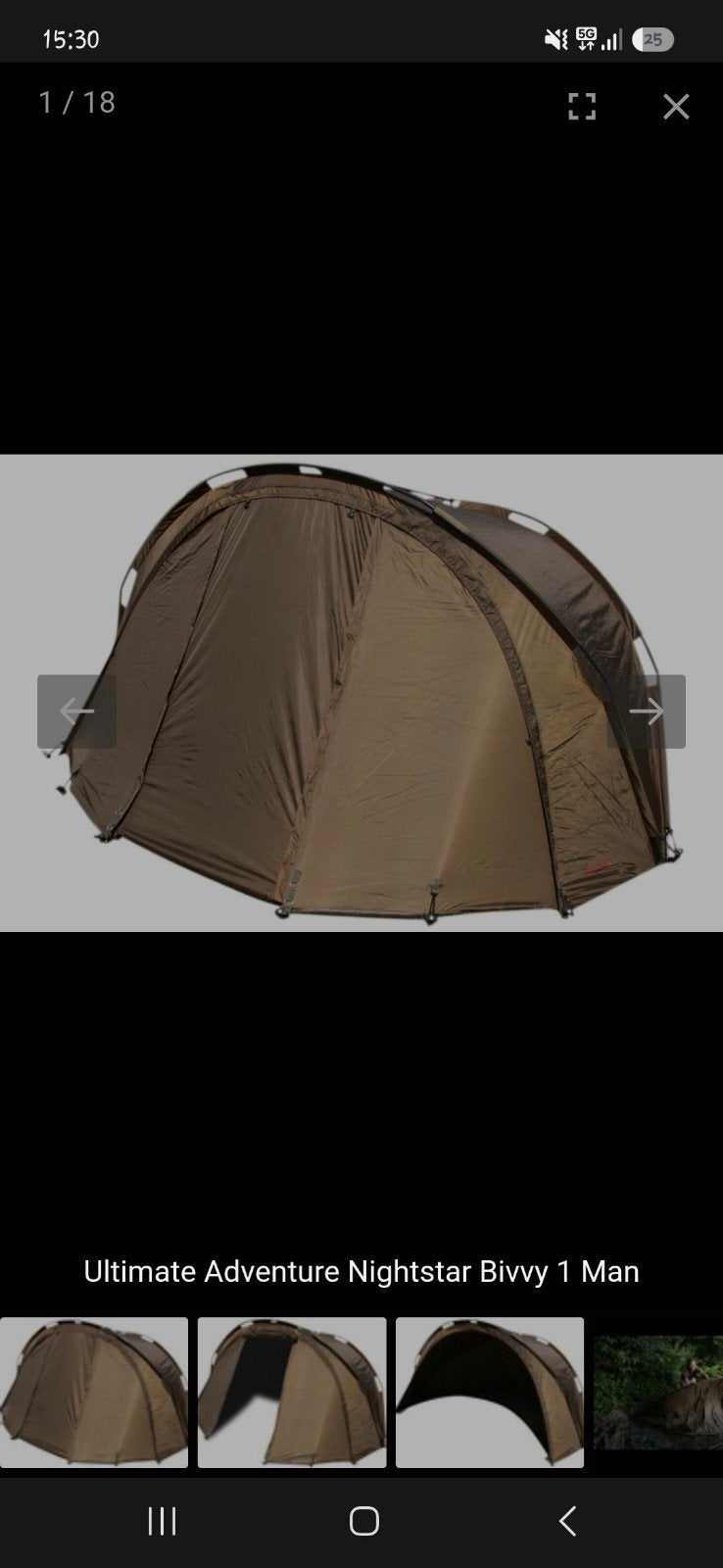 tent Ultimate 1persoons, Enlèvement