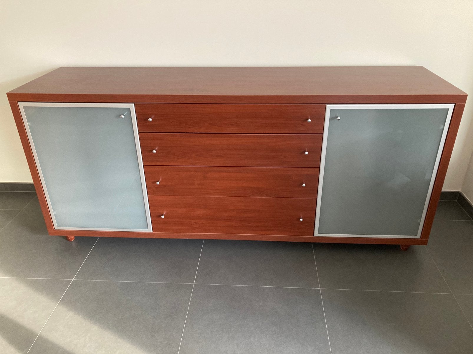 Living meubelset, Ophalen, Gebruikt, Met lade(s), Kersenhout