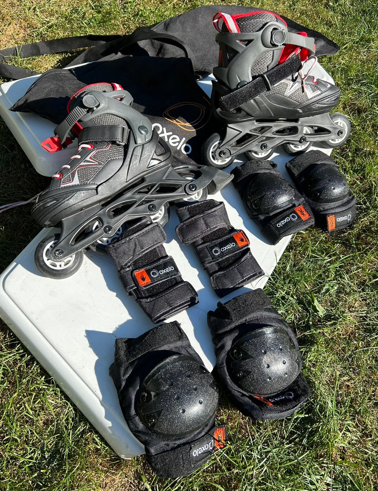 Roller Oxelo avec equipement complet + housse, Sports & Fitness, Autres marques, Rollers 4 roues en ligne, Réglable, Enlèvement