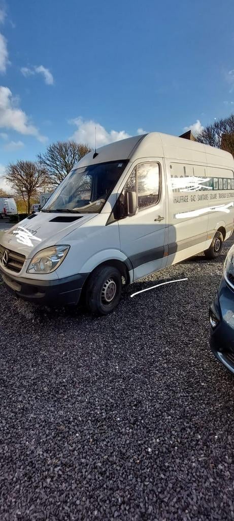 Mercedes- Benzin Sprinter, Auto's, Stof, Zwart, Wit, Mercedes-Benz