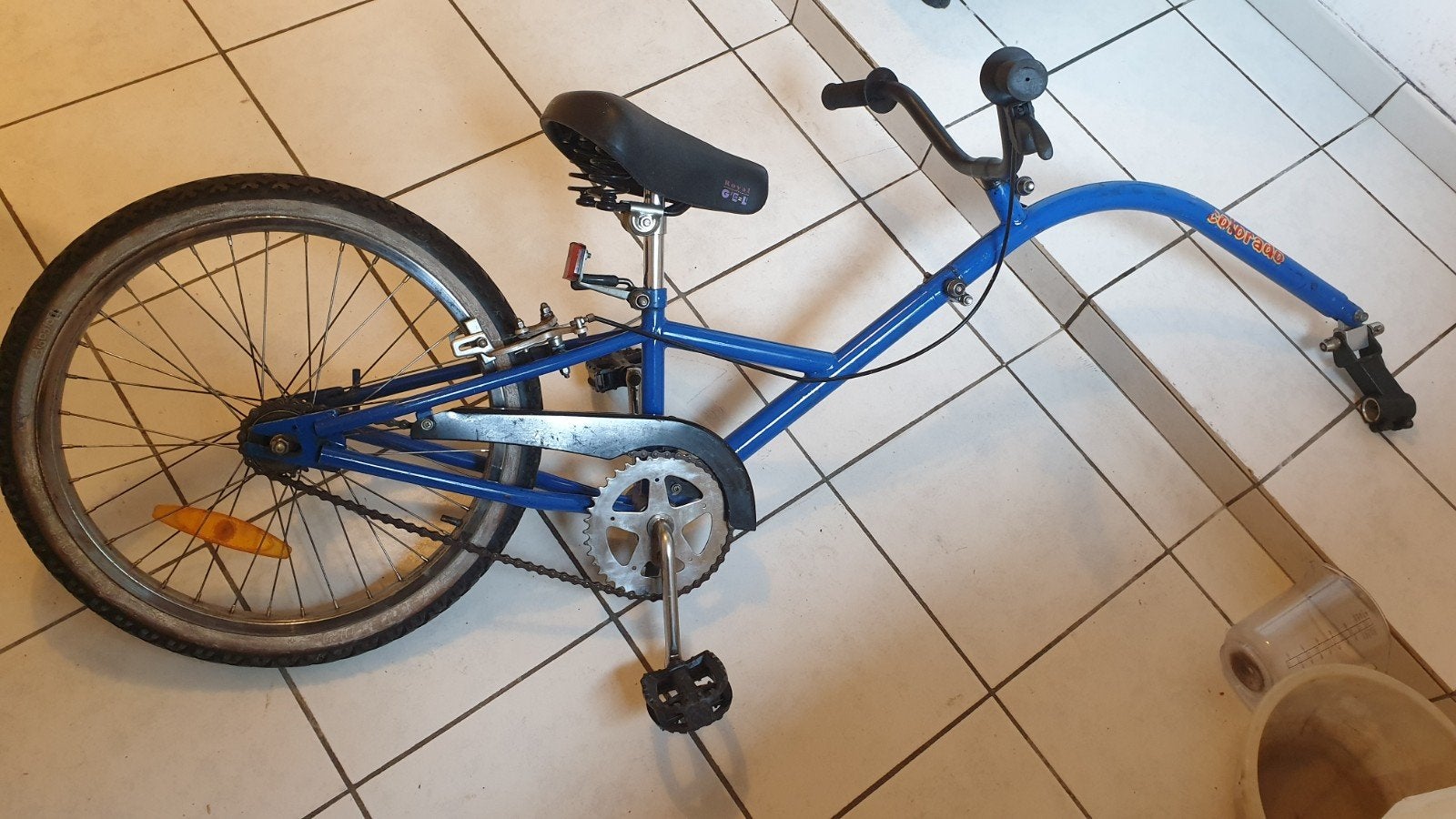 Aanhang kinderfietsje, Ophalen