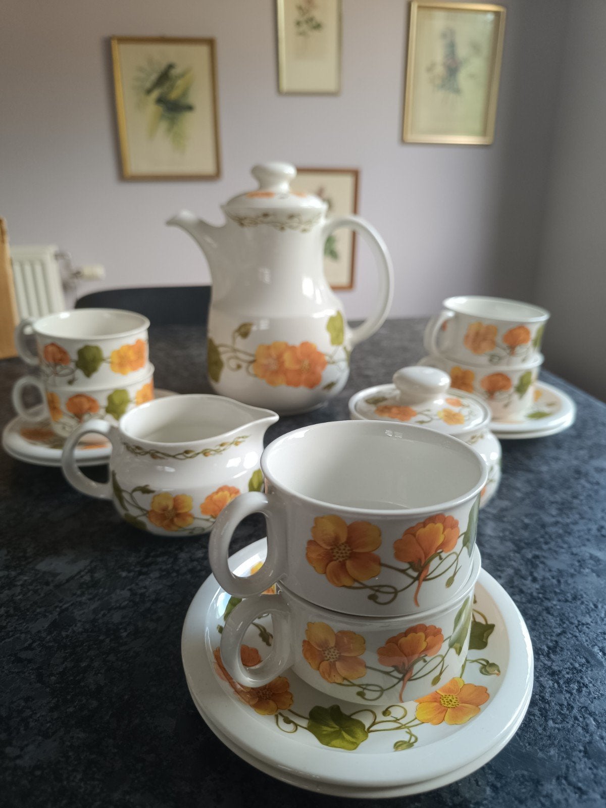 prachtig Boch Capucine koffieset, Ophalen of Verzenden