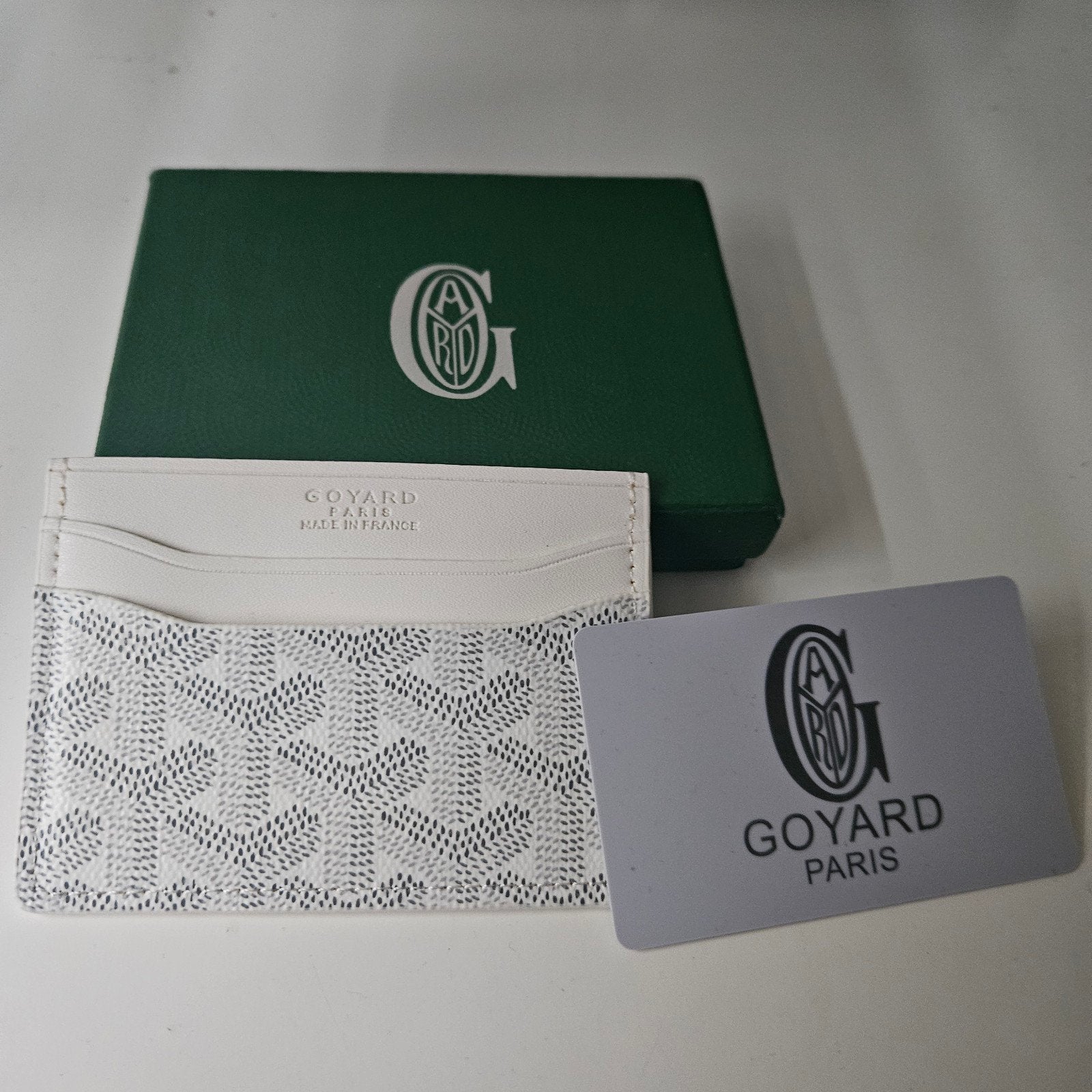 Houder van de kaart van de Goyard Saint Sulpice-kaart Wit/Gr, Ophalen of Verzenden, Zo goed als nieuw, Wit, Overige merken