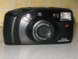 KODAK MINOLTA RIVA ZOOM 90 EX, Audio, Tv en Foto, Ophalen, Zo goed als nieuw, Minolta