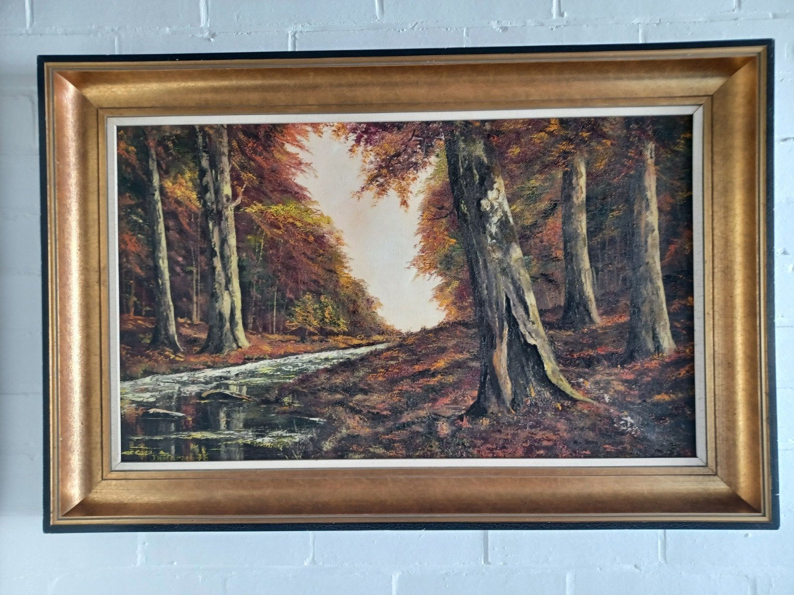 Herfst in het bos, Enlèvement, Toile