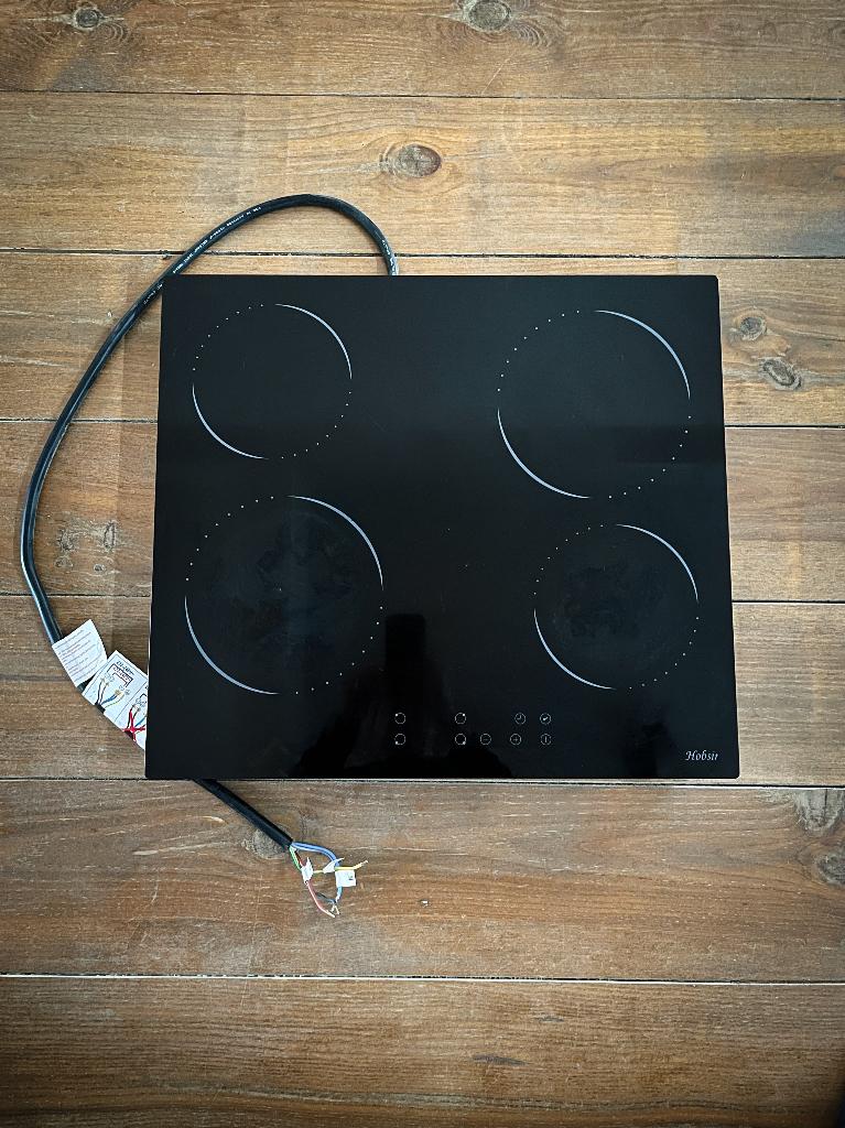Plaque vitrocéramique Hobsir 4 foyers – 60 cm – 6000W, Elektronische apparatuur, Kookplaten, Ophalen, Gebruikt, Keramisch, 4 kookzones